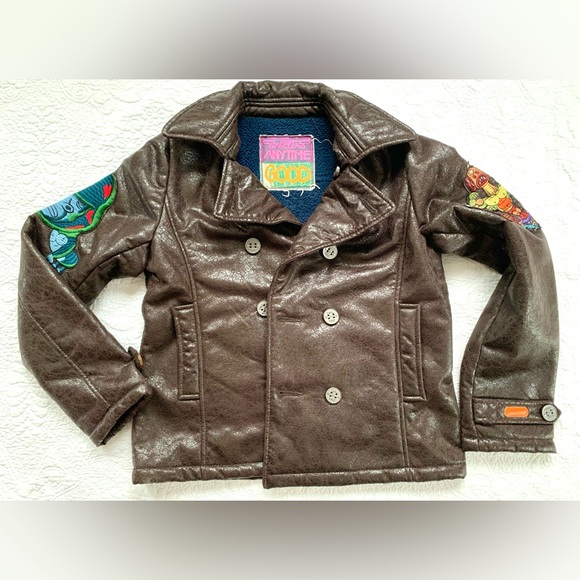 Custo Barcelona Other - Custo Barcelona Faux leather Biker Jacket Brown size 12 unisex